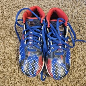 Patriotic Kids Shoes - Red, White, and Blue